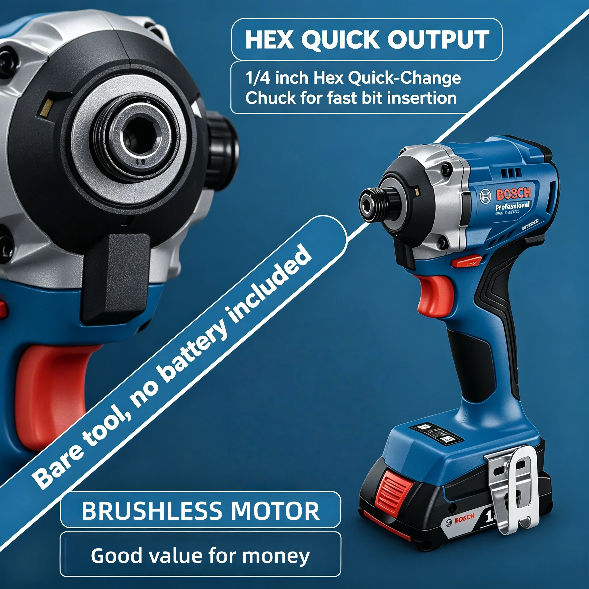 Bosch GDR 18V‑215 Brushless Co - Impact Driver Cordless 评论和价格