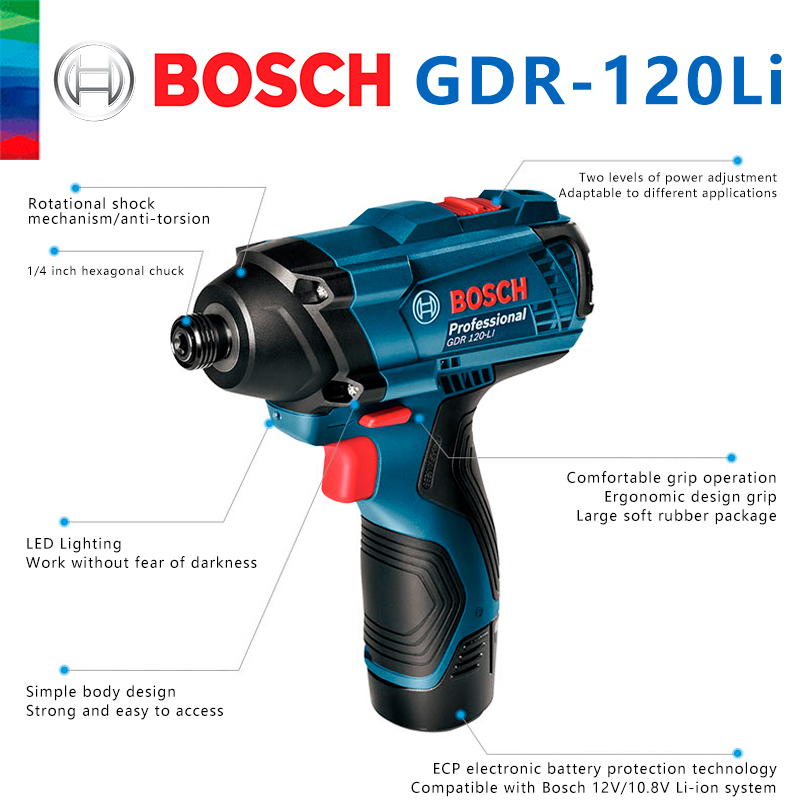 Bosch Original GDR 120-LI Rech - Impact Driver Cordless 评论和价格
