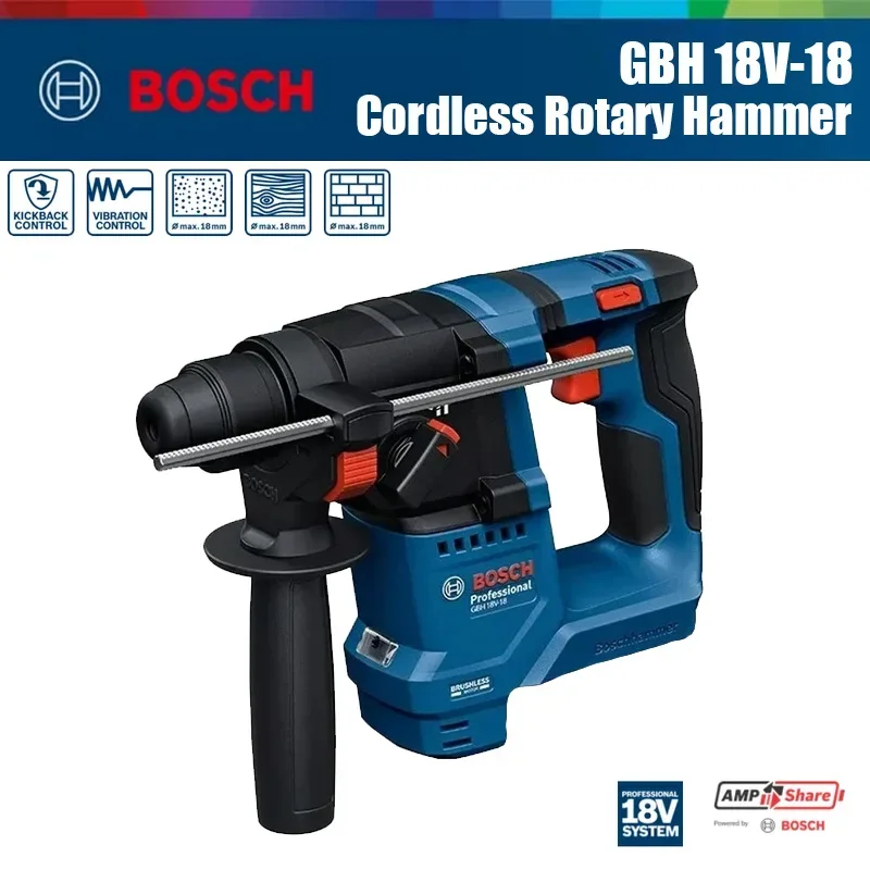 Bosch GBH 18V-18 Cordless Rota - Impact Driver Cordless 评论和价格