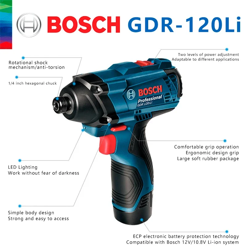Bosch Original GDR 120-LI Rech - Impact Driver Cordless 评论和价格