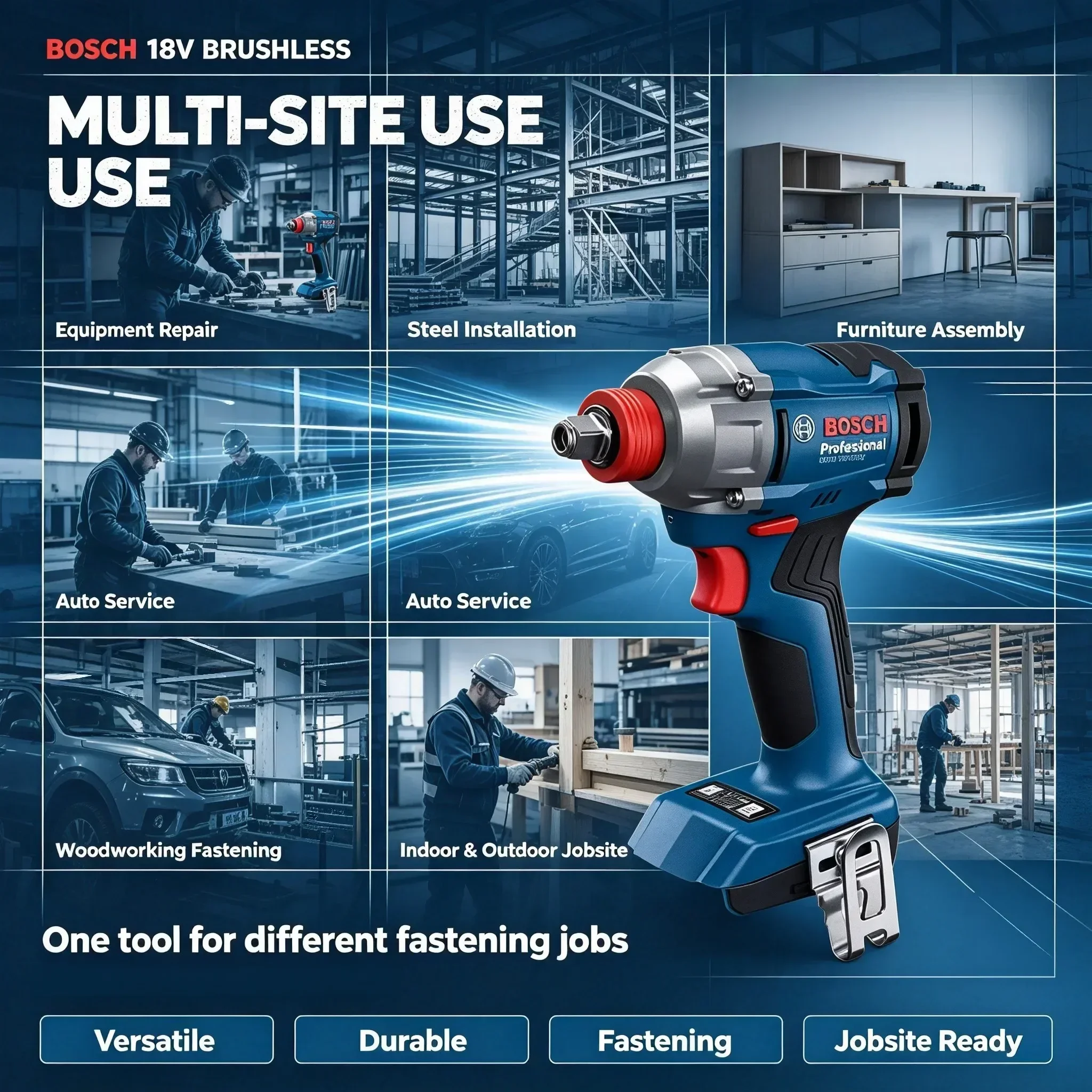 Bosch GDX 18V-285 Cordless Imp - Impact Driver Cordless 评论和价格