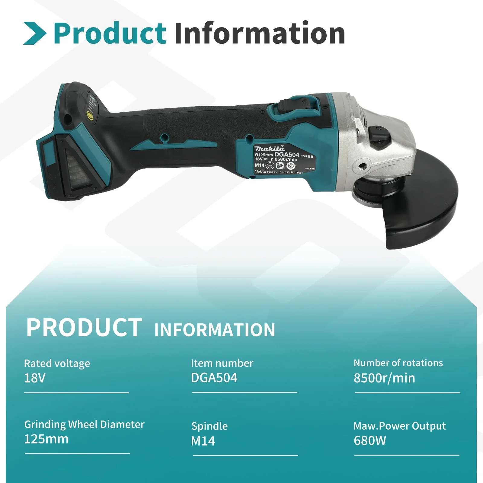 For Makita DGA504 Brushless Gr - Power Tools For Construction 评论和价格